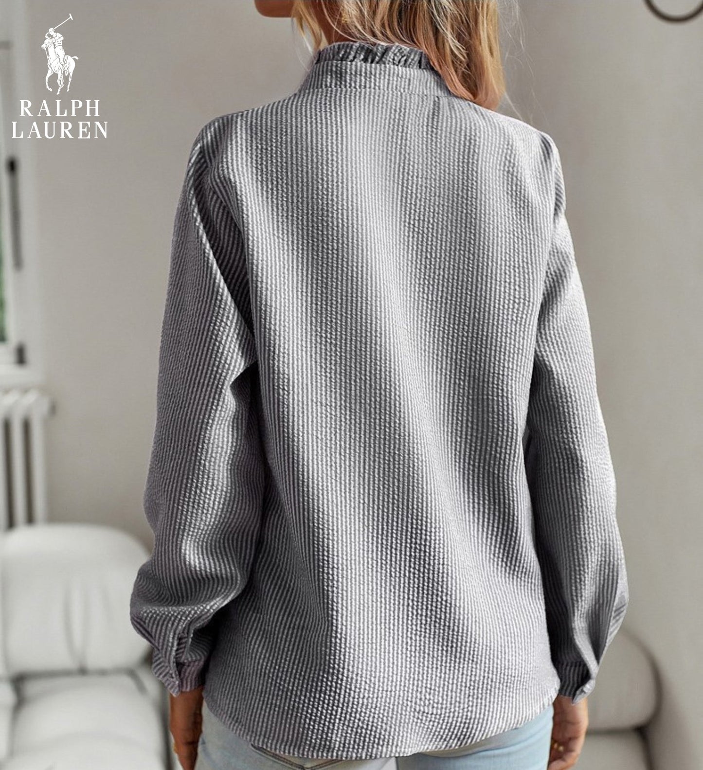 RL™ Women Premium Ruffle Casual Shirt