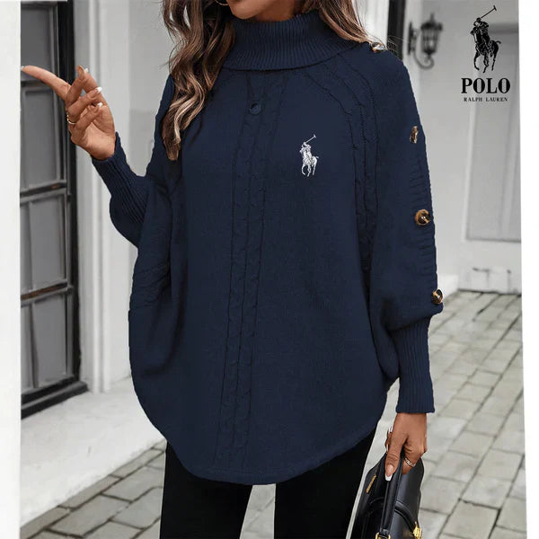RL-  Stylish cable knit sweater