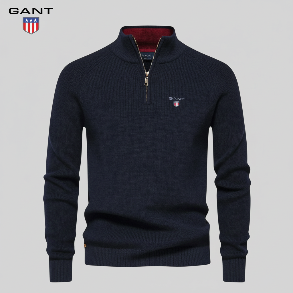 GᎪΝᎢ - Maglione con zip Premium
