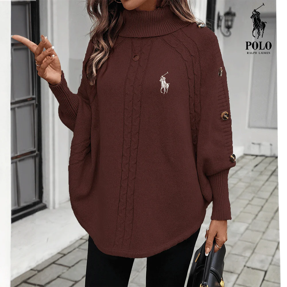 RL-  Stylish cable knit sweater
